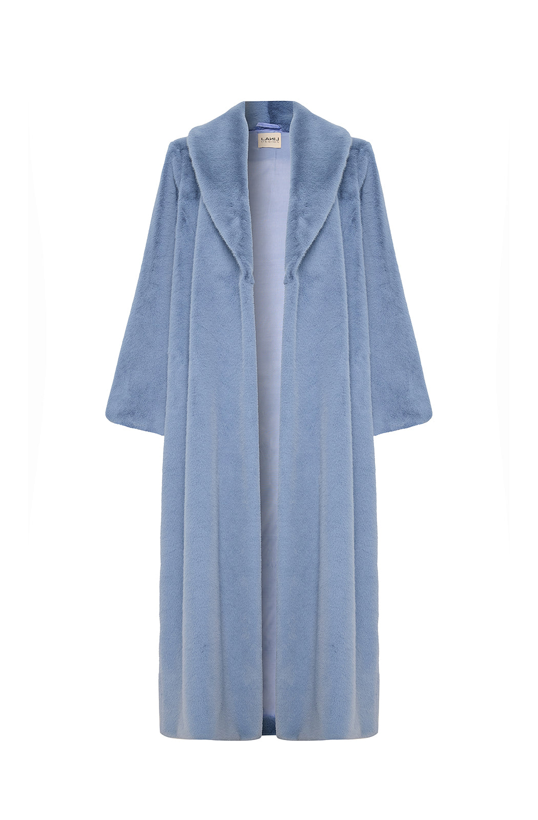 SHOREDITCH - Blue Faux Fur Coat