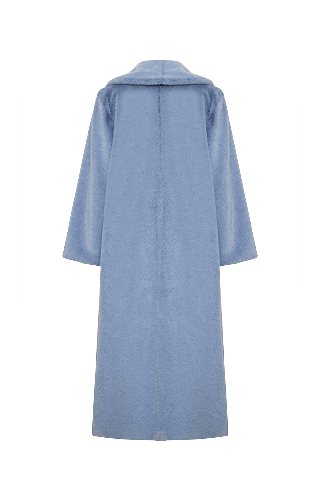 SHOREDITCH - Blue Faux Fur Coat