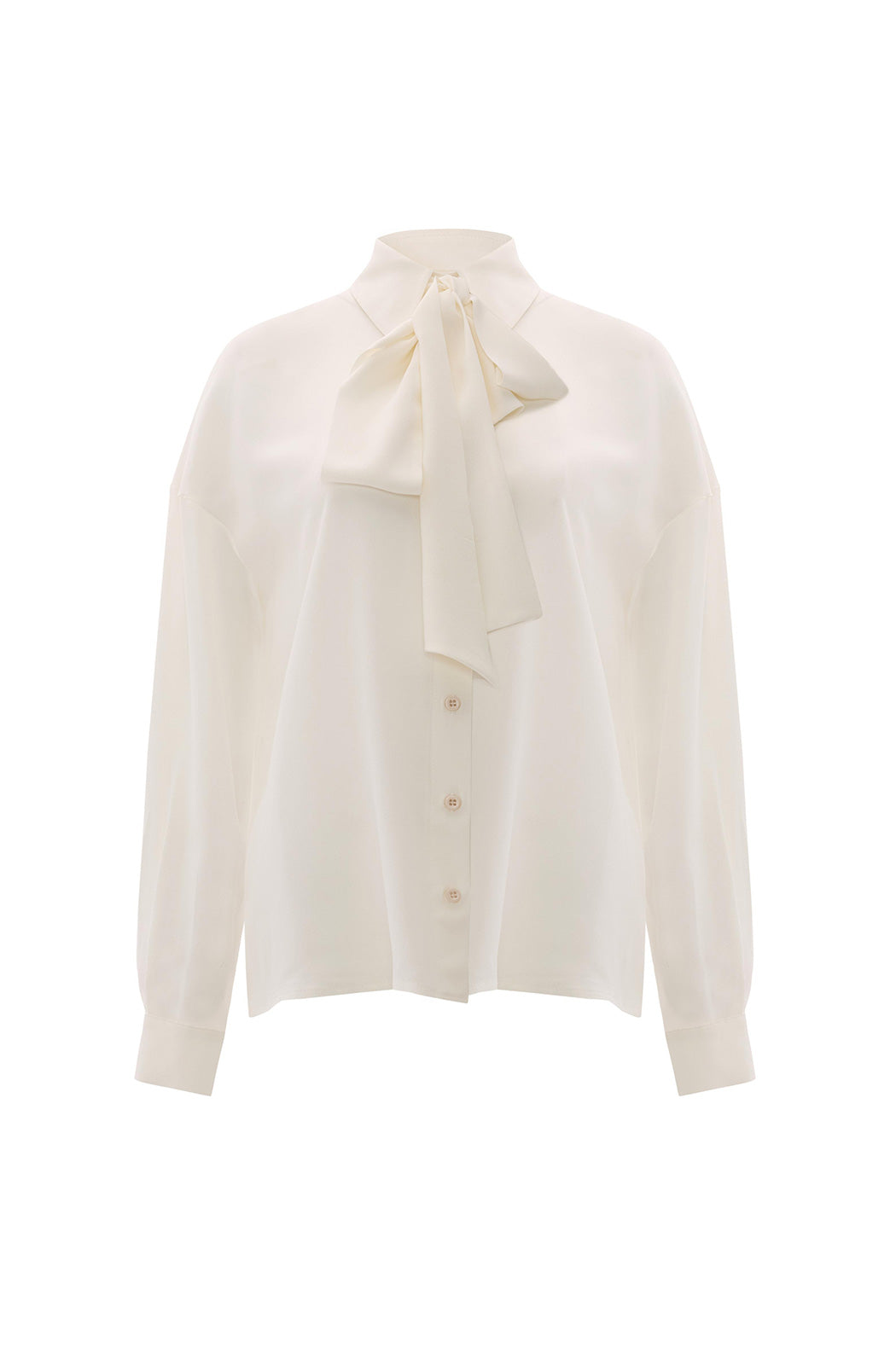 BLOOMSBURY - White Silk Shirt