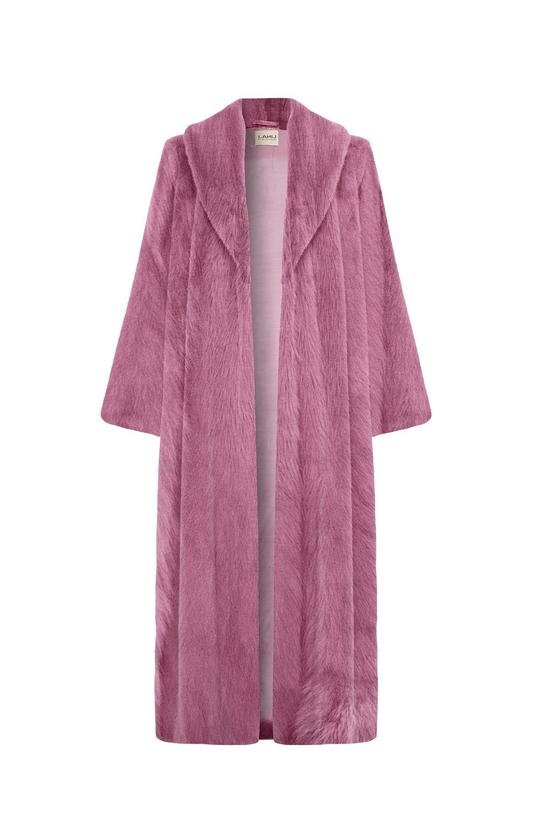 SHOREDITCH - Dried Rose Faux Fur Coat