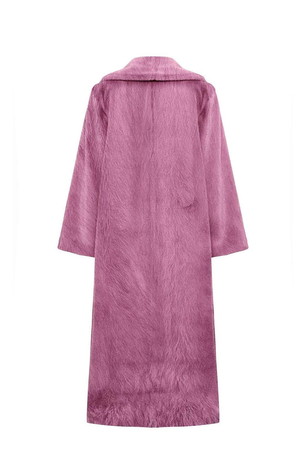 SHOREDITCH - Dried Rose Faux Fur Coat
