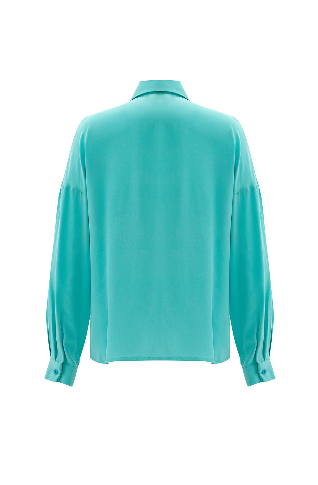 BLOOMSBURY - Turquoise Silk Shirt