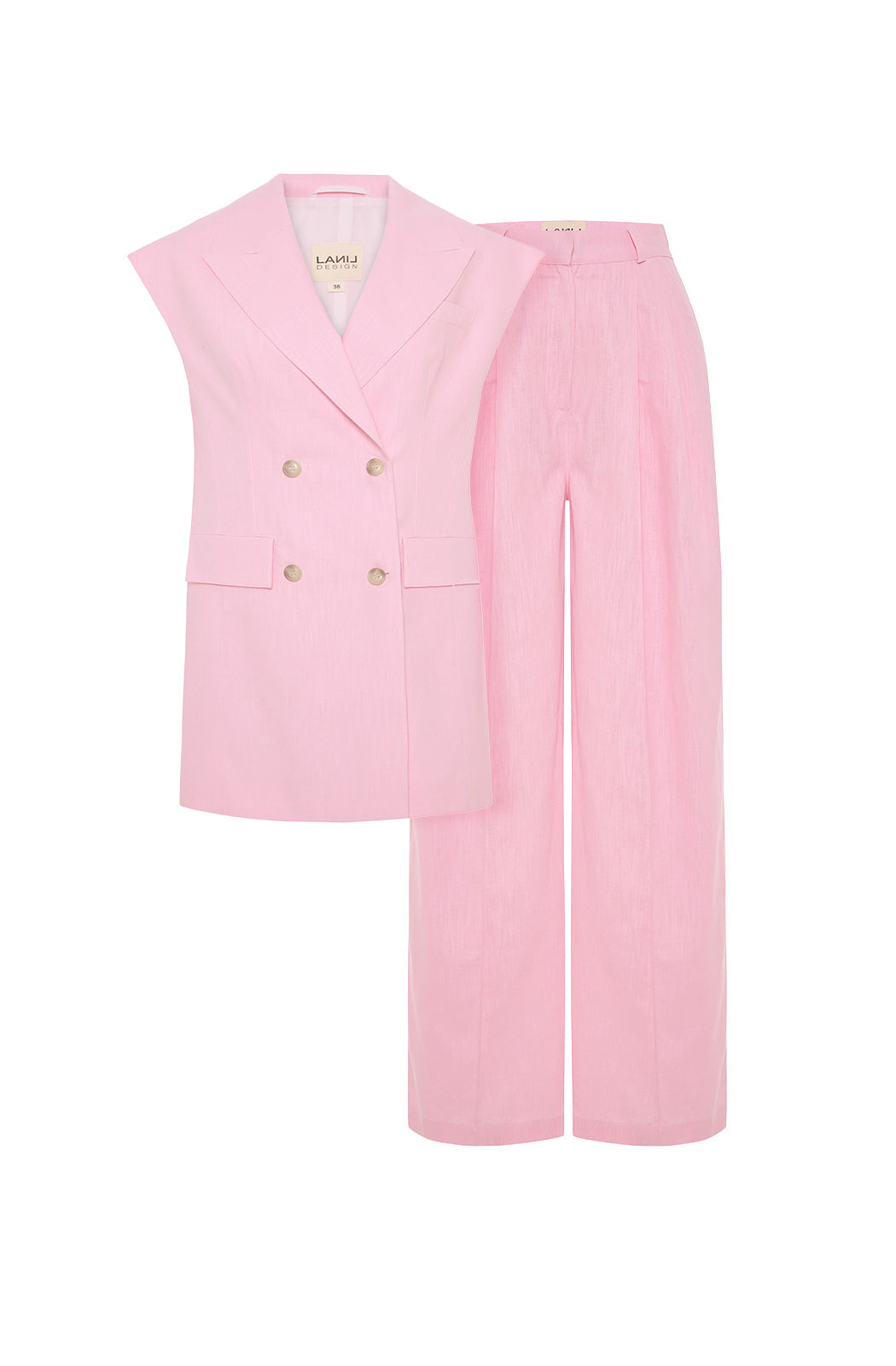 ETHERIA Linen Set - Soft Pink