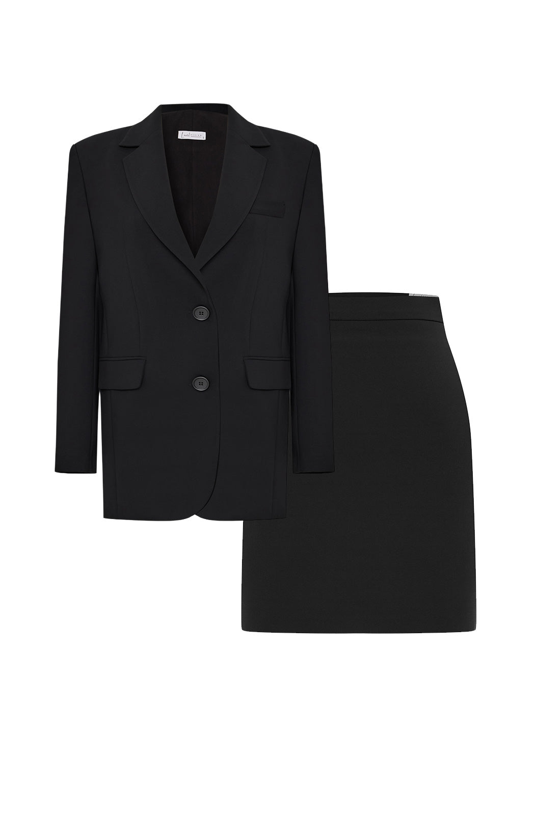 PICCADILLY - Black Jacket and Mini Skirt