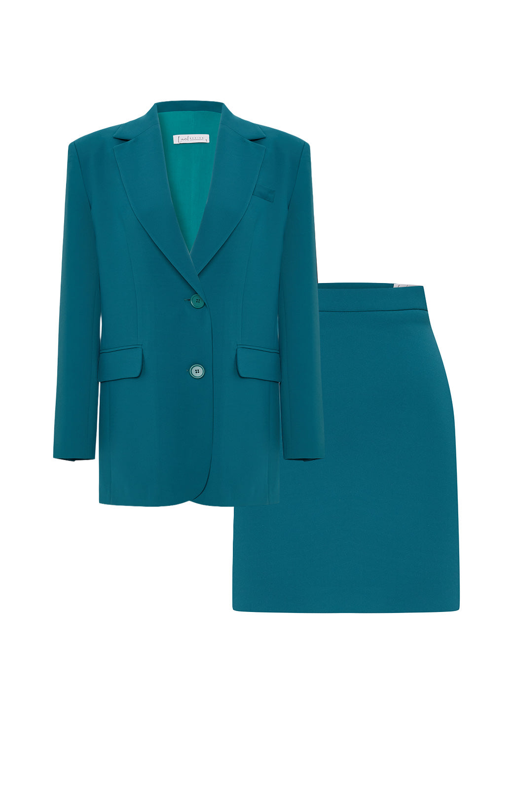 PICCADILLY - Teal Jacket and Skirt