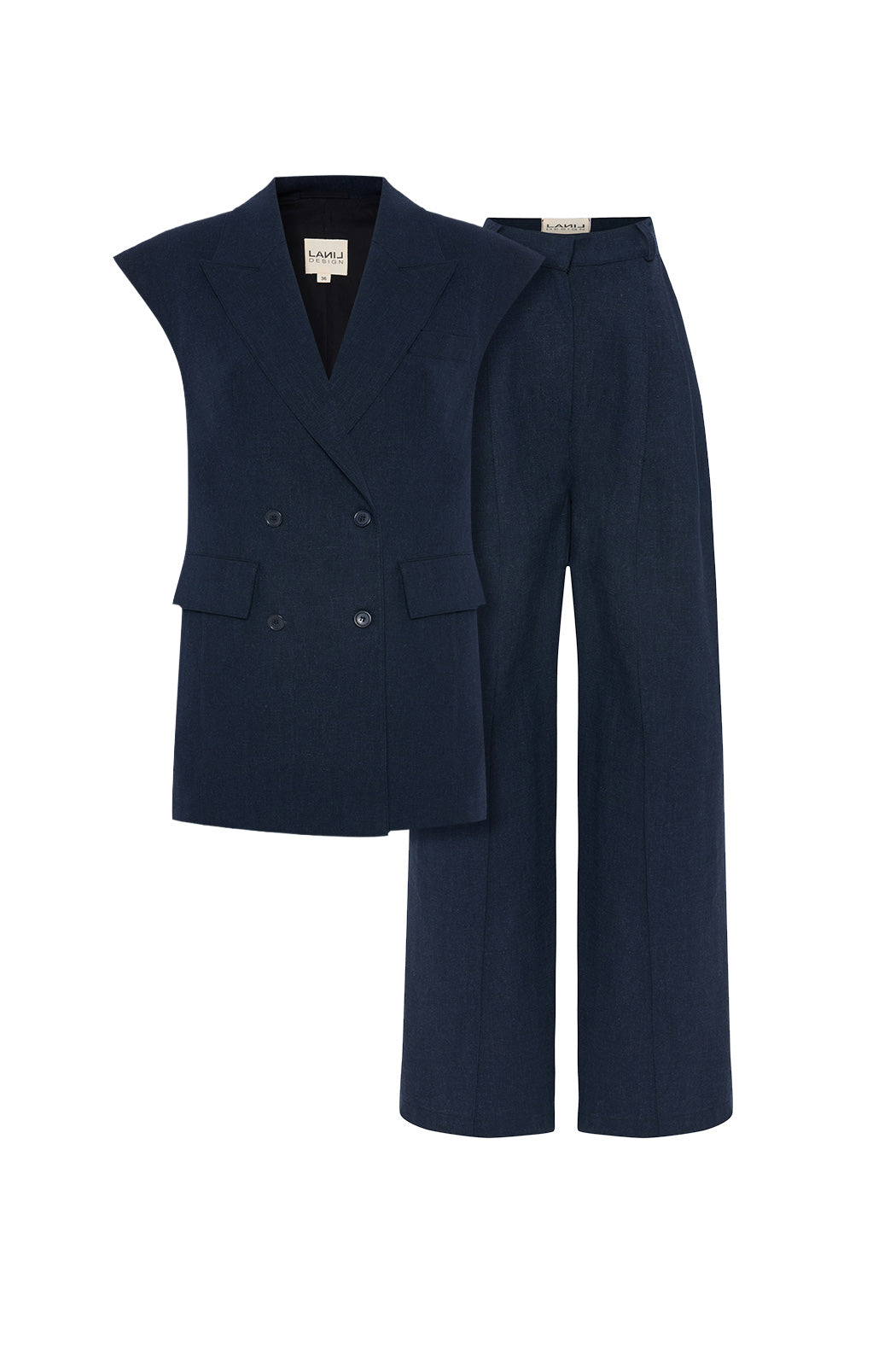 ETHERIA Linen Set - Navy