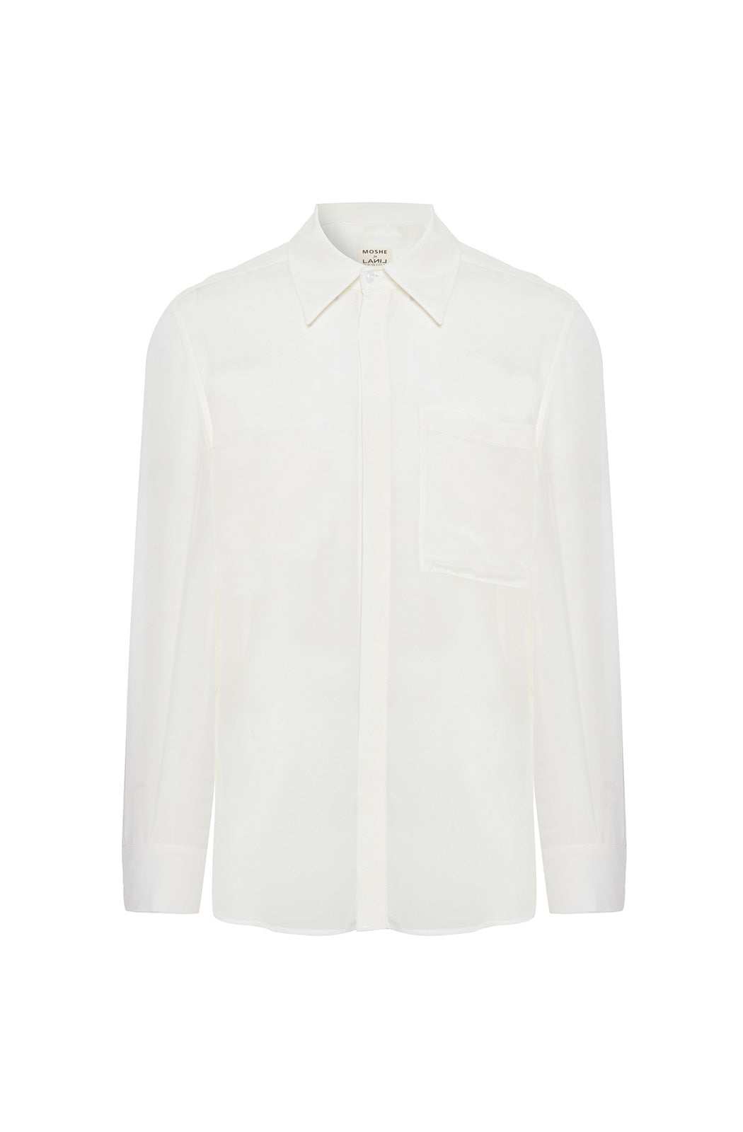 MOSHE X LANIL DESIGN - White Pure Silk Shirt