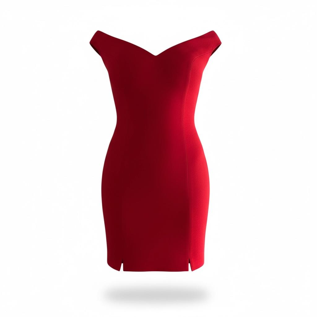 Red Silhouette Dress