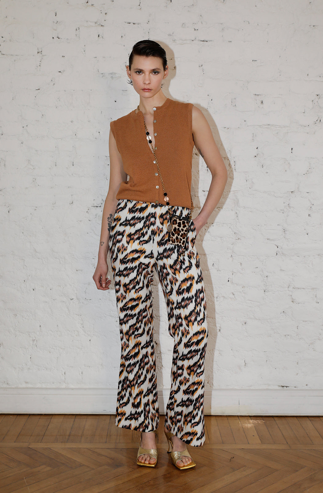 SOLIS - Orange Digital Print Pant