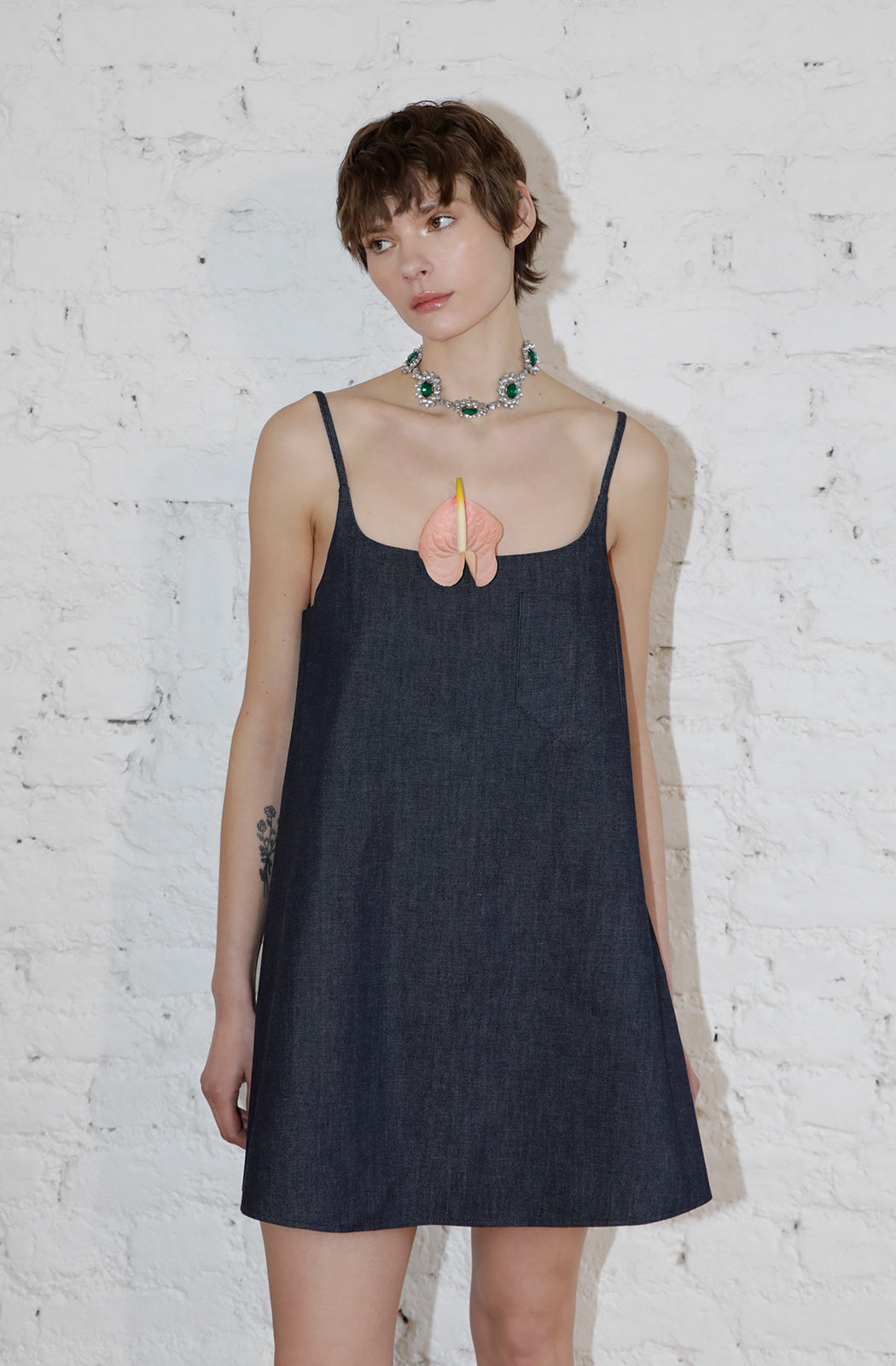 STRAPPY Mini Dress - Denim