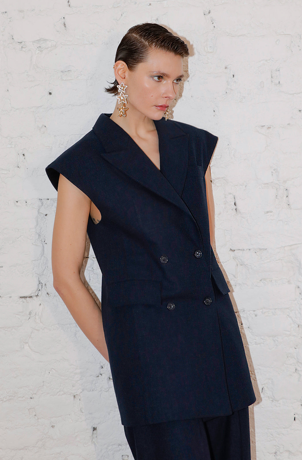 ETHERIA Linen Set - Navy