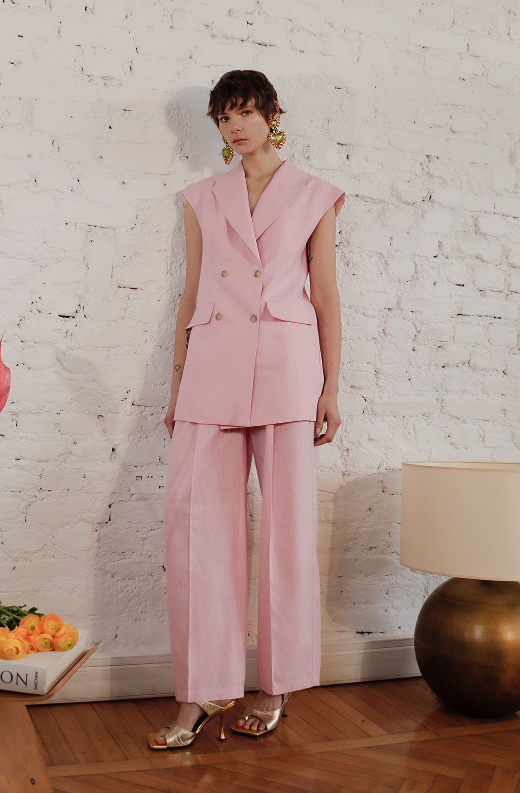 ETHERIA Linen Set - Soft Pink