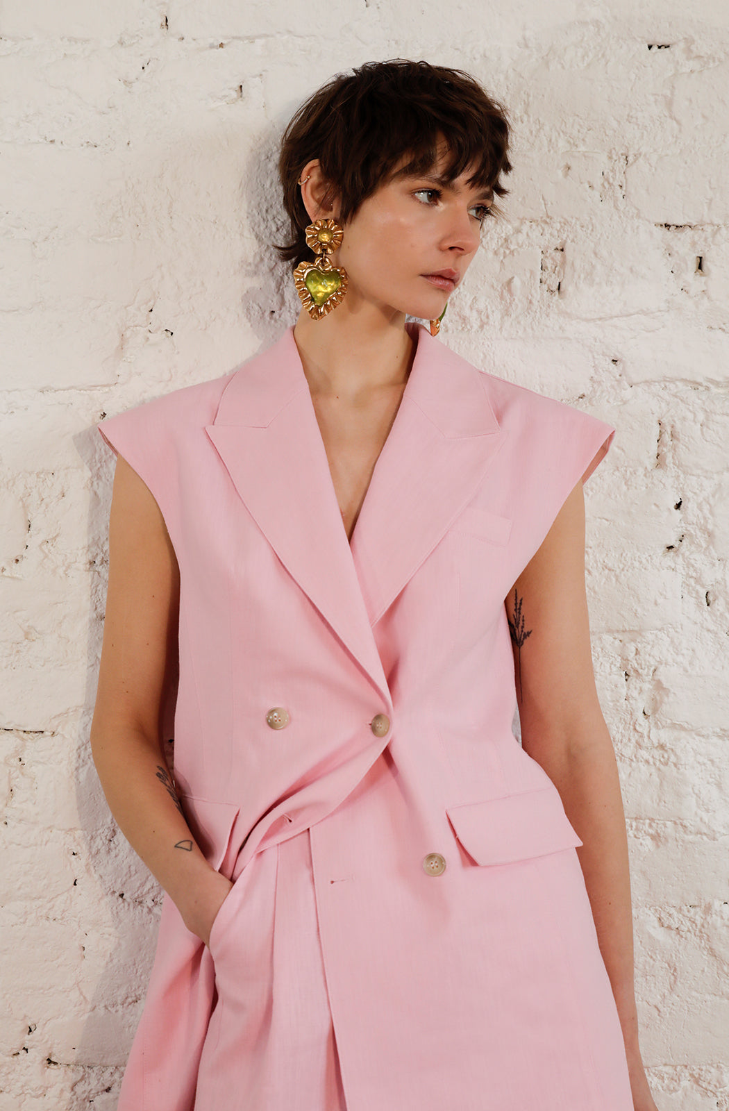 ETHERIA Linen Set - Soft Pink