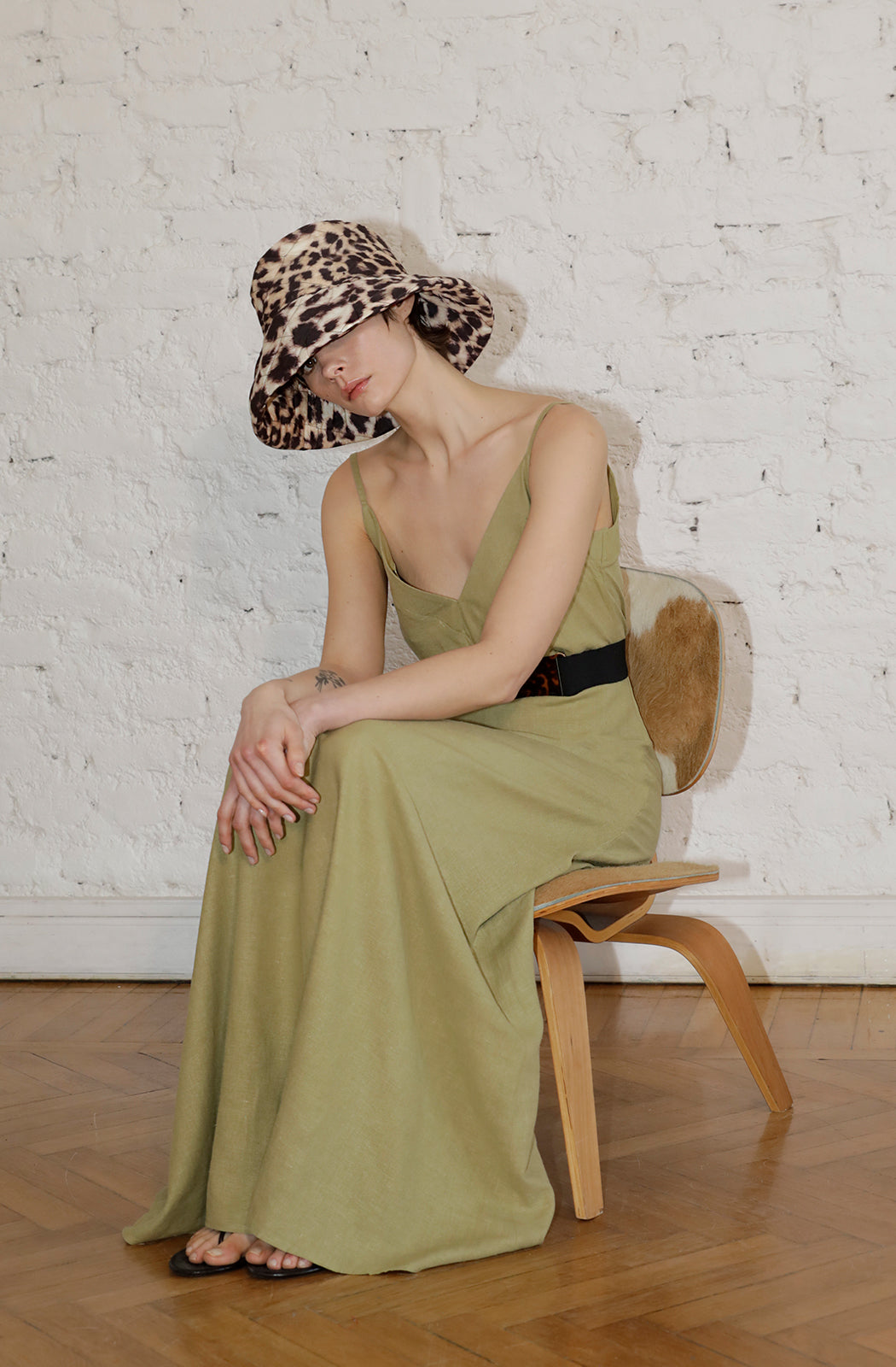 NOCTURNE Dress - Khaki