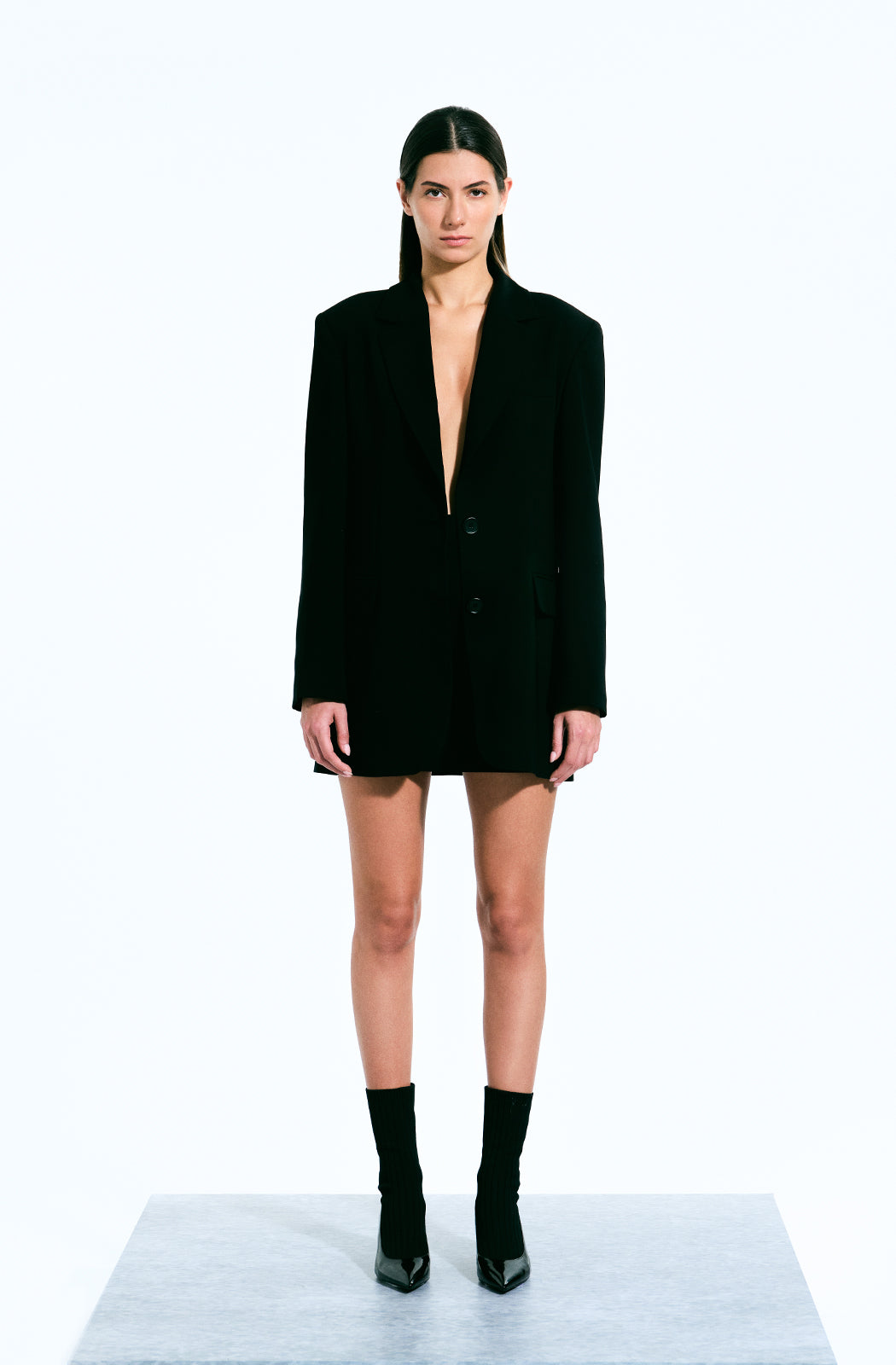 PICCADILLY - Black Jacket and Mini Skirt