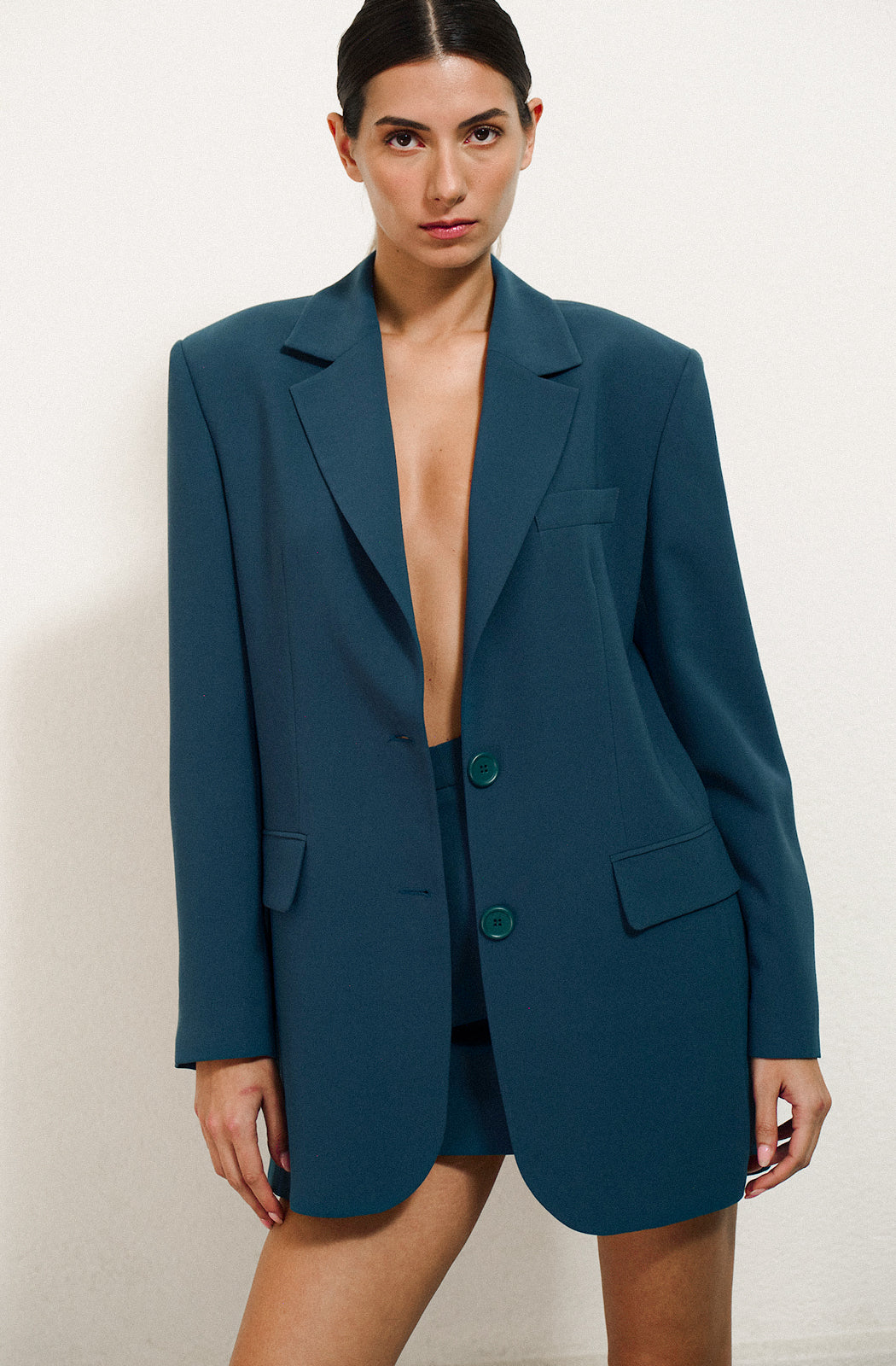 PICCADILLY - Teal Jacket and Skirt