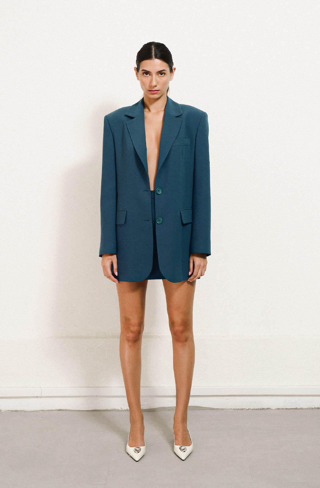 PICCADILLY - Teal Jacket and Skirt